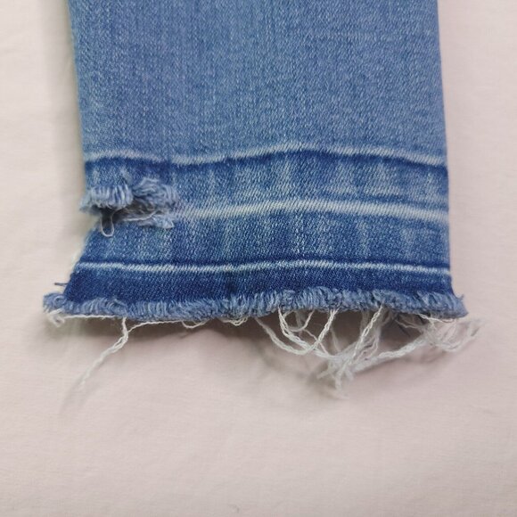 Old Navy Womens Rockstar Skinny Jeans 4 Mid Rise Pull On Light Wash Imperfect - Picture 4 of 9